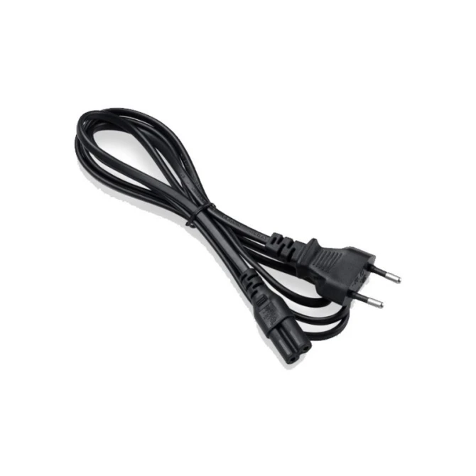 AC Voedingskabel | 2-Pin EU | 1x Euro Stekker | 1 Meter