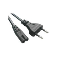 AC voedingskabel 2 pin EU 1x EURO stekker 1m AC voedingskabel 2 pin EU 1x EURO stekker 1m