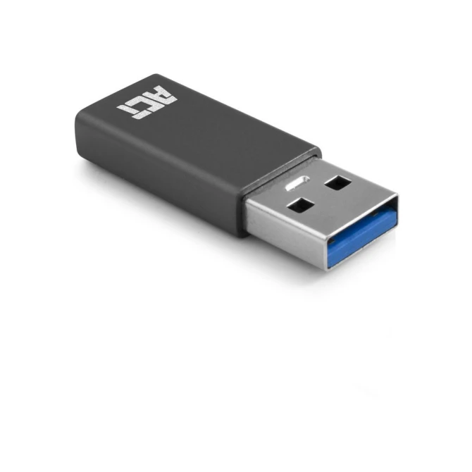 ACT AC7375 tussenstuk voor kabels USB Type-C USB Type-A Grij