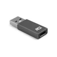 ACT AC7375 tussenstuk voor kabels USB Type-C USB Type-A Grij