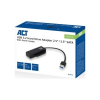 ACT 2,5 inch en 3,5 inch SATA HDD SSD naar USB 3.2 Gen1 adap ACT 2,5 inch en 3,5 inch SATA HDD SSD naar USB 3.2 Gen1 adap