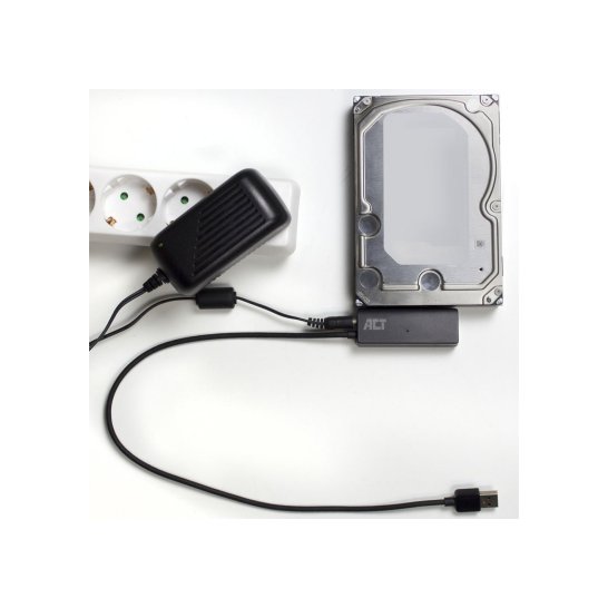 ACT 2,5 inch en 3,5 inch SATA HDD SSD naar USB 3.2 Gen1 adap ACT 2,5 inch en 3,5 inch SATA HDD SSD naar USB 3.2 Gen1 adap