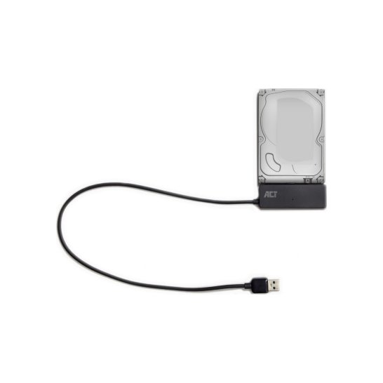 ACT 2,5 inch en 3,5 inch SATA HDD SSD naar USB 3.2 Gen1 adap ACT 2,5 inch en 3,5 inch SATA HDD SSD naar USB 3.2 Gen1 adap
