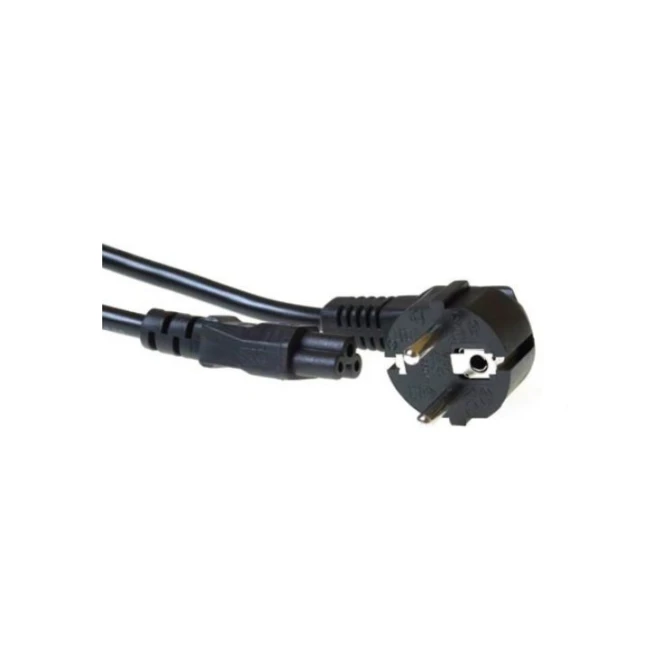 ACT 230V aansluitkabel | Schuko male (haaks) naar C5 (haaks) | 230V / 6–10A | Zwart | 3 m