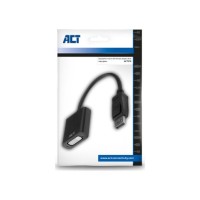 ACT 7510 video kabel adapter 0,15 m DisplayPort DVI-D Zwart ACT 7510 video kabel adapter 0,15 m DisplayPort DVI-D Zwart