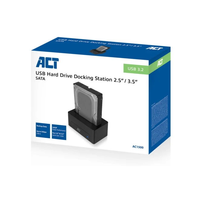 ACT AC1500 basisstation voor opslagstations USB 3.2 Gen 1 (3