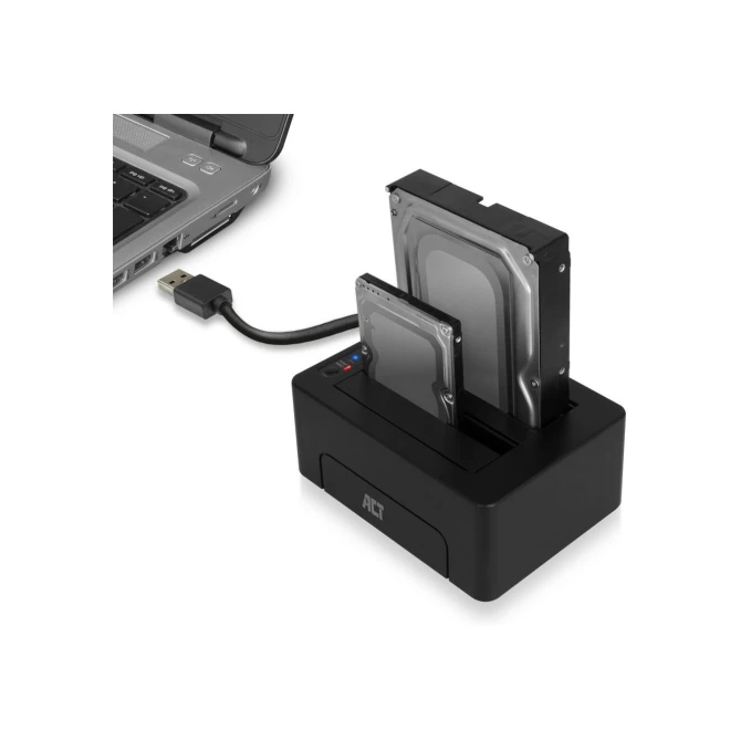 ACT AC1504 basisstation voor opslagstations USB 3.2 Gen 1 (3