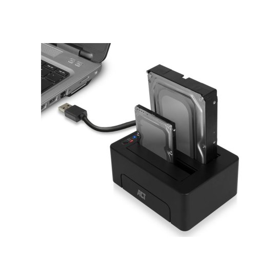 ACT AC1504 basisstation voor opslagstations USB 3.2 Gen 1 (3