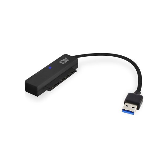 ACT AC1510 tussenstuk voor kabels SATA USB Type-A Zwart