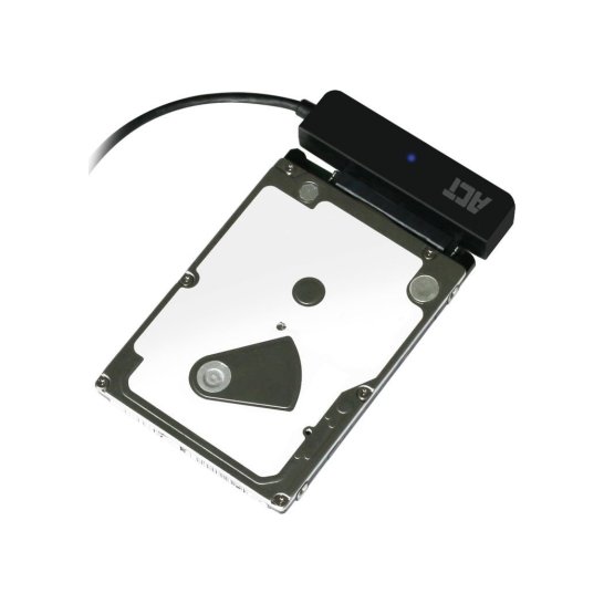 ACT AC1510 tussenstuk voor kabels SATA USB Type-A Zwart