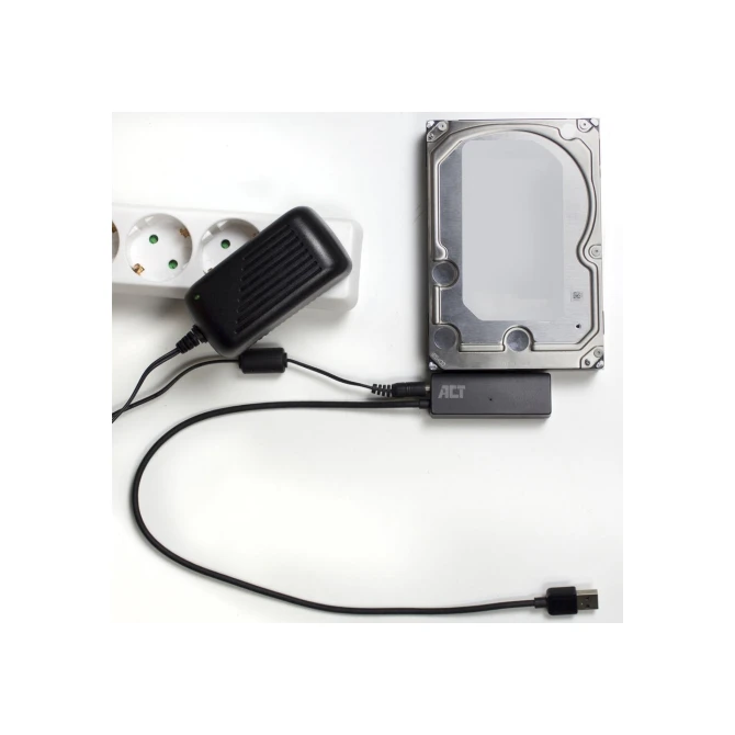 ACT 2,5 inch en 3,5 inch SATA HDD SSD naar USB 3.2 Gen1 adap