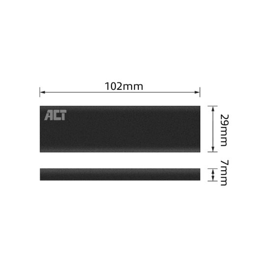 ACT AC1605 behuizing voor opslagstations SDD-behuizing Zwart