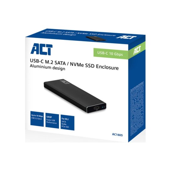 ACT AC1605 behuizing voor opslagstations SDD-behuizing Zwart