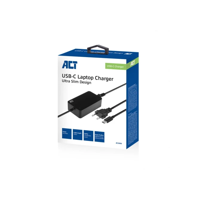 ACT AC2000 netvoeding & inverter Binnen 45 W Zwart