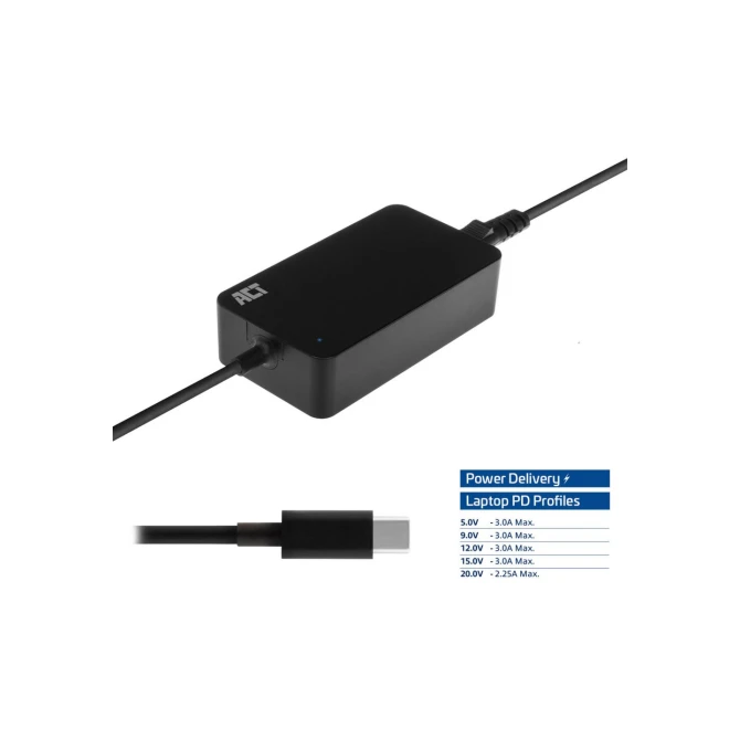 ACT AC2000 netvoeding & inverter Binnen 45 W Zwart