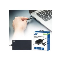 ACT AC2005 netvoeding & inverter Binnen 65 W Zwart ACT AC2005 netvoeding & inverter Binnen 65 W Zwart