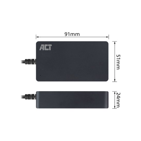ACT AC2050 netvoeding & inverter Binnen 45 W Zwart
