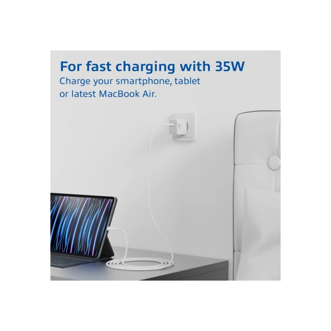ACT USB-C Lader 35W met Power Delivery PPS en GaNFast