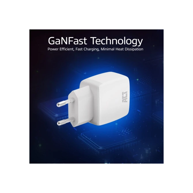 ACT USB-C Lader 35W met Power Delivery PPS en GaNFast