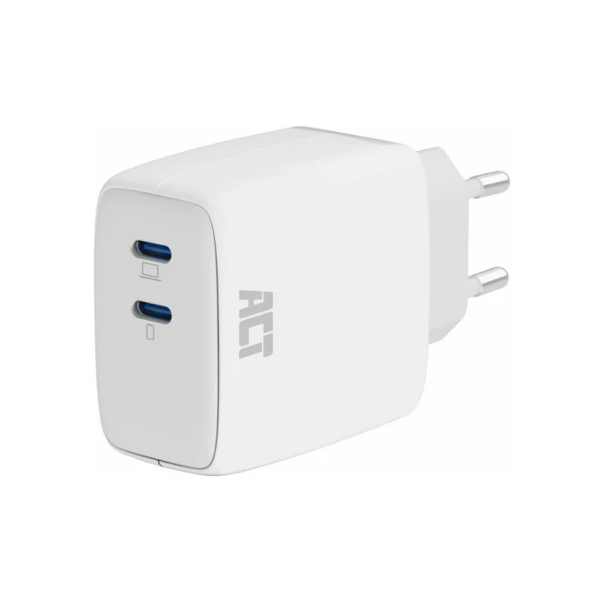 ACT AC2165 | Universele USB-C Oplader voor Mobiele Apparaten 35W | Wit | Snel Opladen