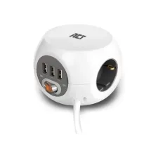 ACT AC2405 power uitbreiding 1,5 m 3 AC-uitgang(en) Binnen W