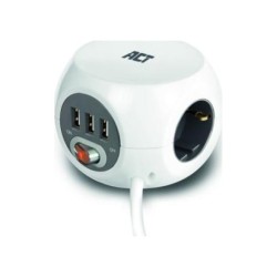 ACT AC2410 power uitbreiding 3 m 3 AC-uitgang(en) Binnen Wit ACT AC2410 power uitbreiding 3 m 3 AC-uitgang(en) Binnen Wit