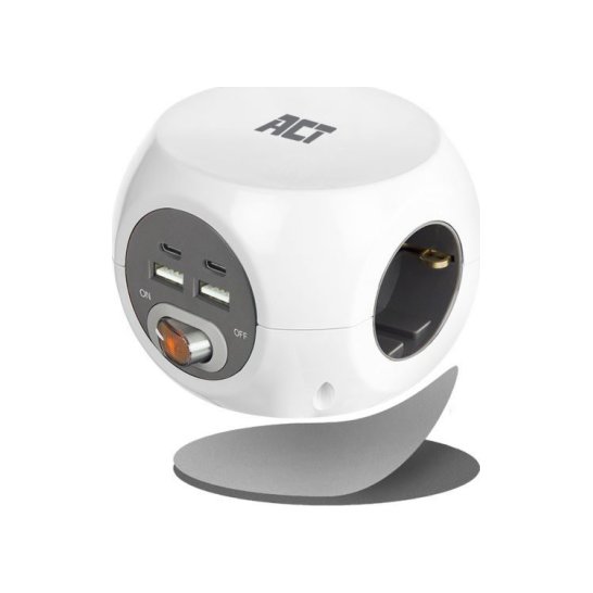 ACT AC2415 power uitbreiding 1,5 m 3 AC-uitgang(en) Binnen W