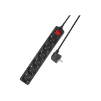 ACT AC2465 power uitbreiding 3 m 6 AC-uitgang(en) Binnen Zwa