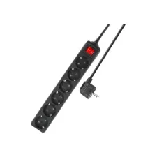 ACT AC2465 power uitbreiding 3 m 6 AC-uitgang(en) Binnen Zwa