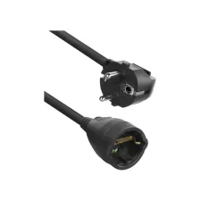ACT AC2470 electriciteitssnoer Zwart 10m Netstekker type F