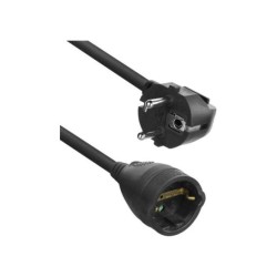 ACT AC2470 electriciteitssnoer Zwart 10m Netstekker type F ACT AC2470 electriciteitssnoer Zwart 10m Netstekker type F