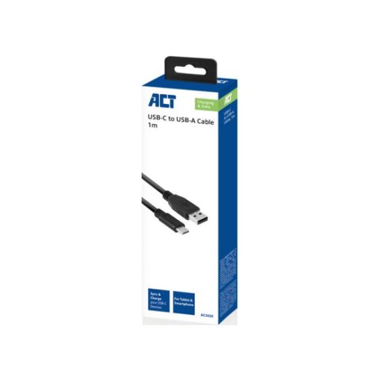 ACT AC3020 USB-kabel 1 m USB 3.2 Gen 1 (3.1 Gen 1) USB A USB ACT AC3020 USB-kabel 1 m USB 3.2 Gen 1 (3.1 Gen 1) USB A USB