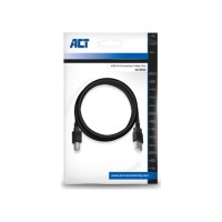 ACT AC3032 USB-kabel 1,8 m USB 2.0 USB A USB B Zwart