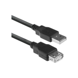 ACT AC3043 USB-kabel 3 m USB 2.0 USB A Zwart ACT AC3043 USB-kabel 3 m USB 2.0 USB A Zwart