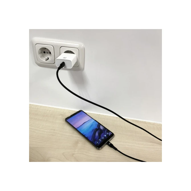ACT AC3096 USB-kabel 1 m USB 2.0 USB C Zwart