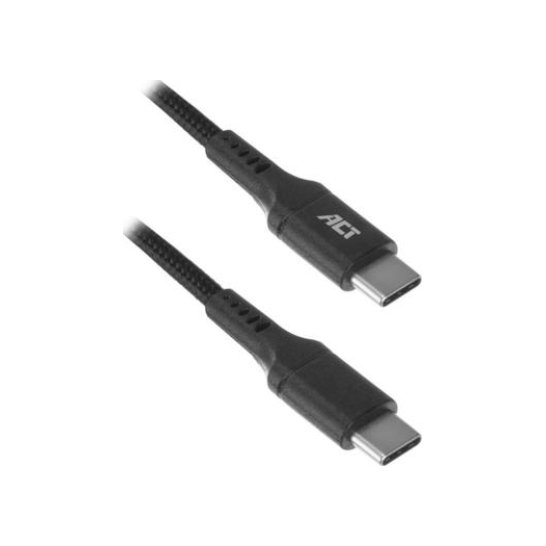 ACT AC3096 USB-kabel 1 m USB 2.0 USB C Zwart ACT AC3096 USB-kabel 1 m USB 2.0 USB C Zwart