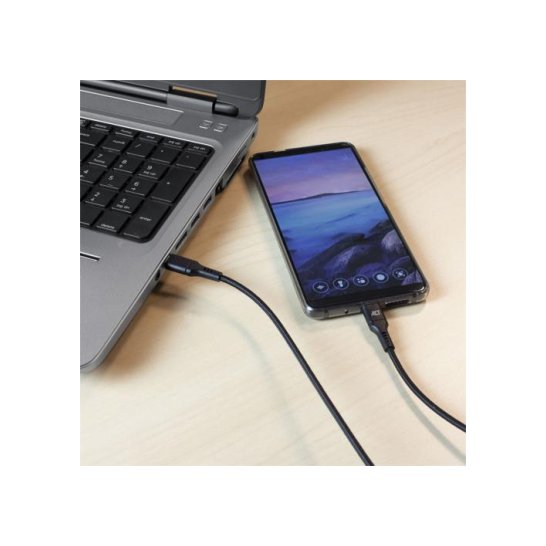 ACT AC3096 USB-kabel 1 m USB 2.0 USB C Zwart ACT AC3096 USB-kabel 1 m USB 2.0 USB C Zwart