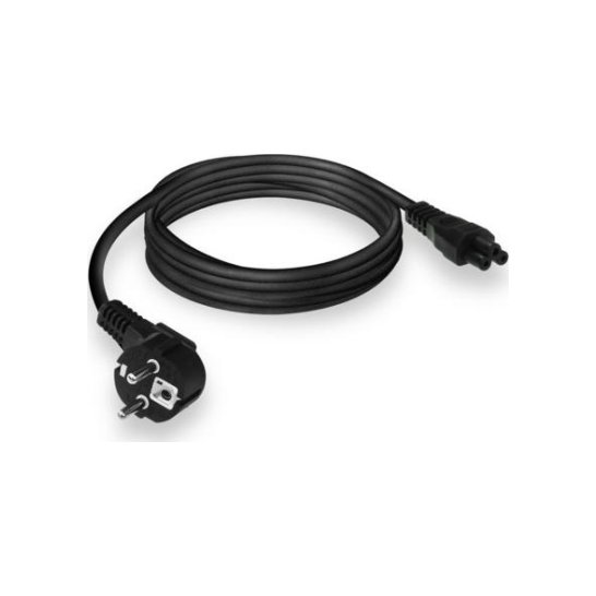 ACT AC3310 electriciteitssnoer Zwart 2 m CEE7/7 C5 stekker ACT AC3310 electriciteitssnoer Zwart 2 m CEE7/7 C5 stekker