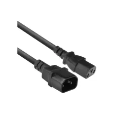 ACT AC3315 electriciteitssnoer Zwart 1,8 m C13 stekker C14 s