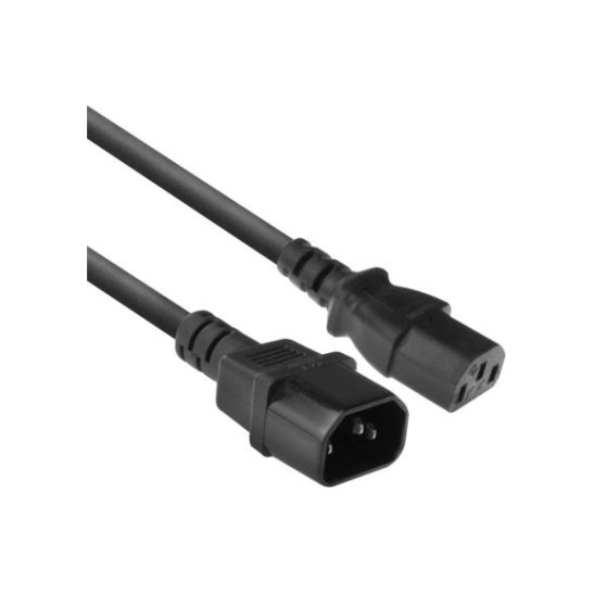 ACT AC3315 electriciteitssnoer Zwart 1,8 m C13 stekker C14 s ACT AC3315 electriciteitssnoer Zwart 1,8 m C13 stekker C14 s