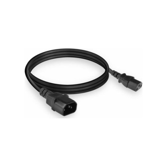 ACT AC3315 electriciteitssnoer Zwart 1,8 m C13 stekker C14 s ACT AC3315 electriciteitssnoer Zwart 1,8 m C13 stekker C14 s