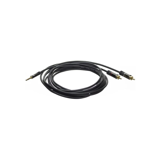 ACT AC3605 audio kabel 1,5 m 2 x RCA 3.5mm Zwart