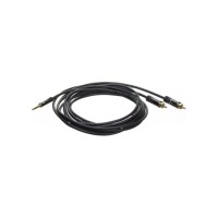 ACT AC3605 audio kabel 1,5 m 2 x RCA 3.5mm Zwart