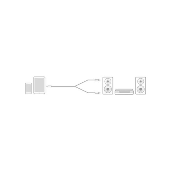 ACT AC3605 audio kabel 1,5 m 2 x RCA 3.5mm Zwart ACT AC3605 audio kabel 1,5 m 2 x RCA 3.5mm Zwart