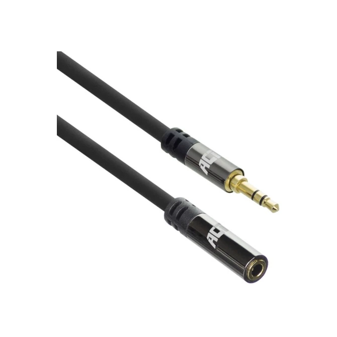 ACT AC3617 | 3.5mm Audiokabel | 5 Meter | Stereo Jack naar Jack | Zwart