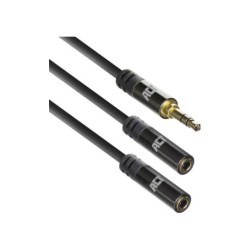 ACT AC3620 audio kabel 0,15 m 3.5mm 2 x 3.5mm Zwart ACT AC3620 audio kabel 0,15 m 3.5mm 2 x 3.5mm Zwart