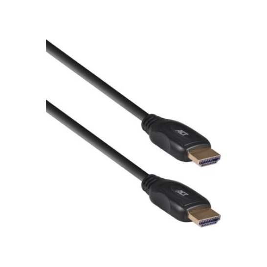 ACT AC3802 HDMI kabel 2,5 m HDMI Type A (Standaard) Zwart ACT AC3802 HDMI kabel 2,5 m HDMI Type A (Standaard) Zwart