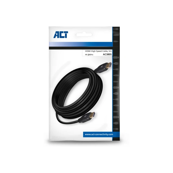 ACT AC3805 HDMI kabel 5 m HDMI Type A (Standaard) Zwart