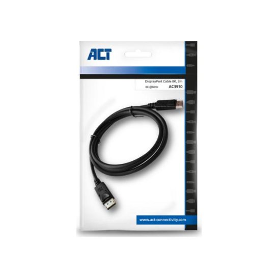 ACT AC3910 DisplayPort kabel 2 m Zwart ACT AC3910 DisplayPort kabel 2 m Zwart