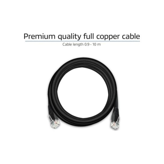 ACT AC4015 netwerkkabel Zwart 15 m Cat6 U/UTP (UTP) ACT AC4015 netwerkkabel Zwart 15 m Cat6 U/UTP (UTP)